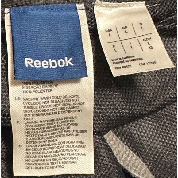 Reebok Mens Shorts Swim Trunks Board Shorts Grey & Black Plaid Size Large - Picture 6 of 8